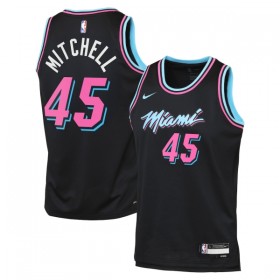 Camiseta Hombre NBA Miami Heat Davion Mitchell 2025-26 Nike City Edition Negro Swingman